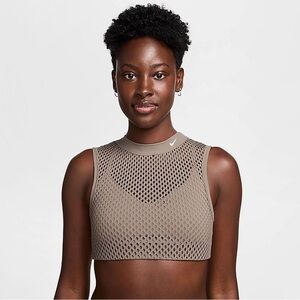 NWT Nike Indy Net Low Support Padded Sports Bra. Mink. Size L. Retail $55.